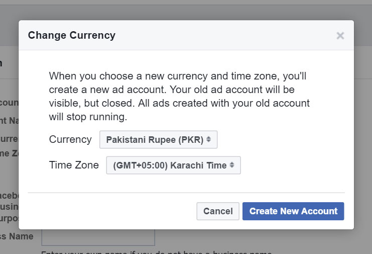 facebook charing in Pakistani rupee