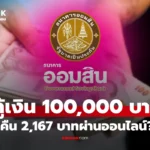 เช็กข่าวชัวร์ กู้เงินออมสิน 100,000 บาท ผ่าน TikTok เป็นข่าวปลอม