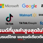 30 อันดับแบรนด์มูลค่าสูงสุดในโลก ปี 2025 จาก Brand Finance พร้อม ปตท. แบรนด์ไทยใน Global 500